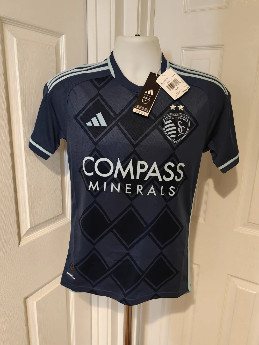 adidas Sporting Kansas City 24/25 Away Jersey NWT Men's Size XS MLS HZ6195